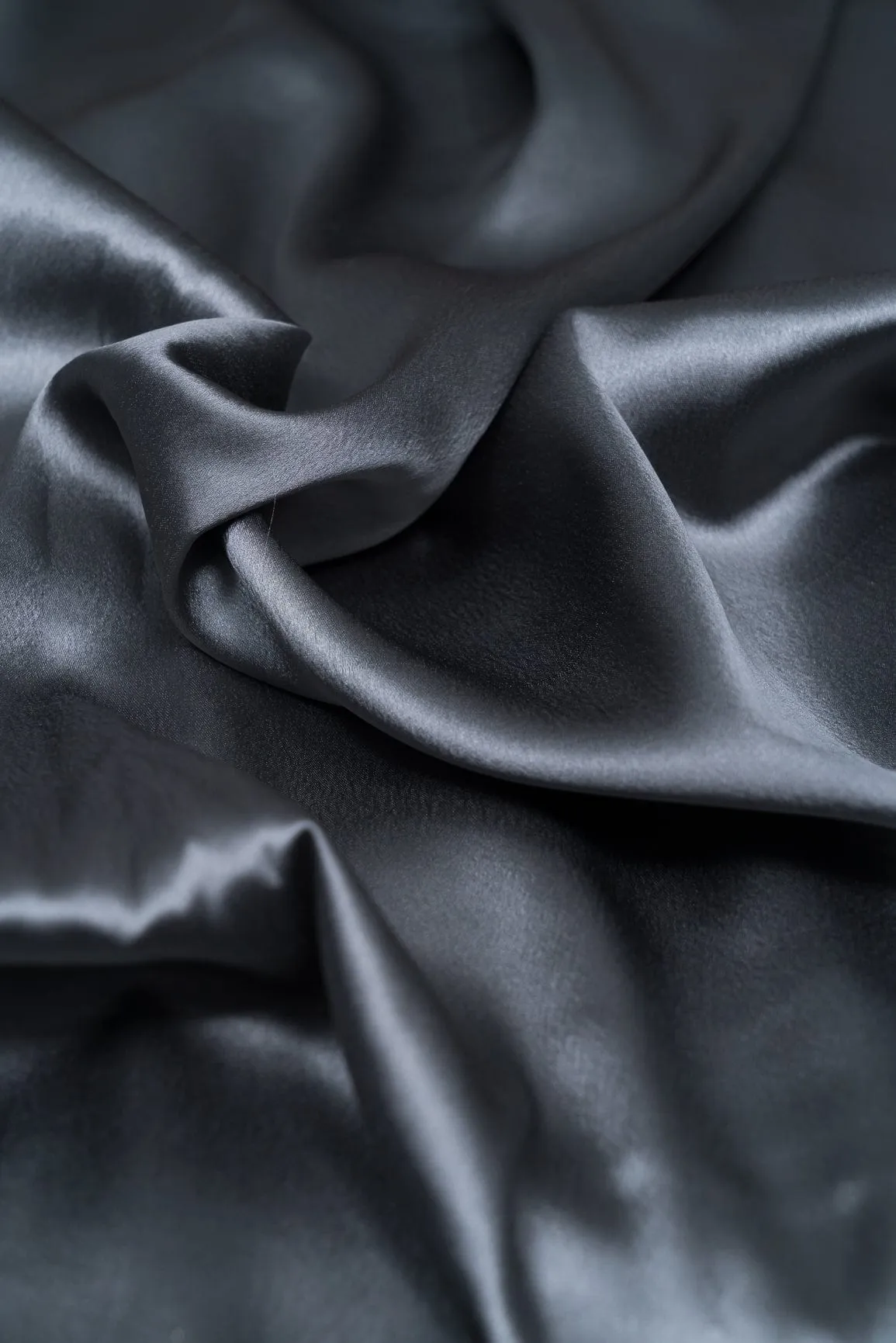 Grey Dyed Satin
