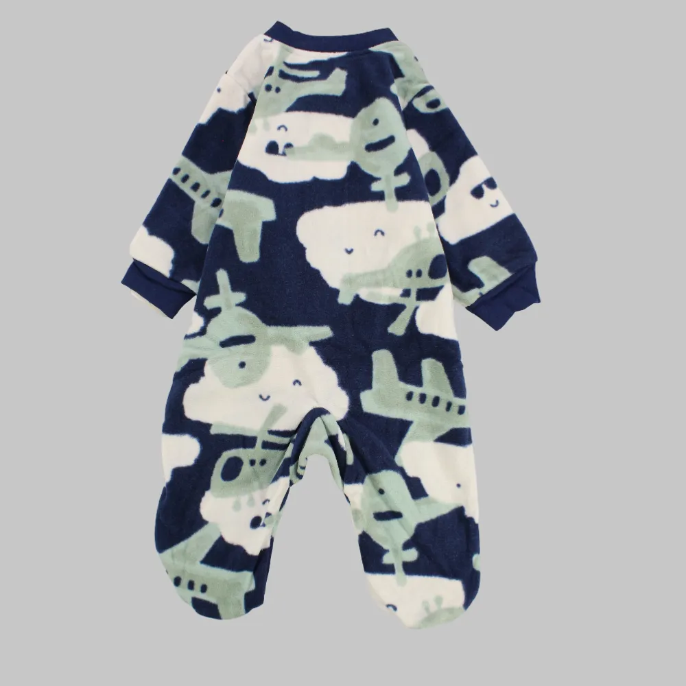 Helicopter Long-Sleeved Baby Footie