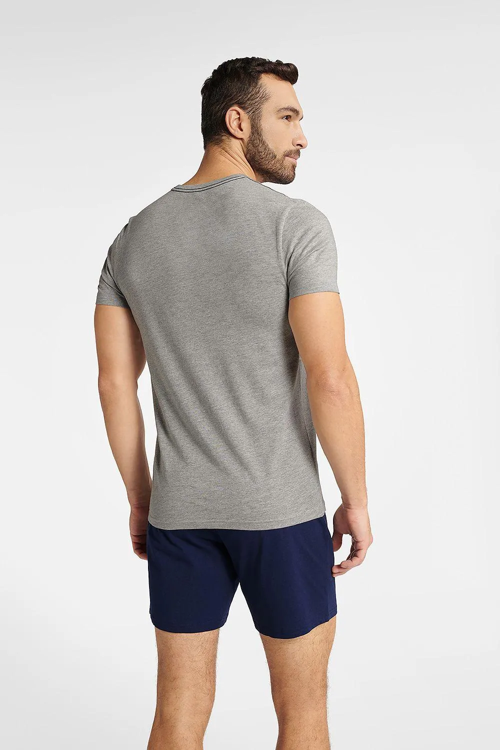 Henderson t-shirt and navy blue short men's pajamas