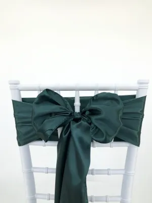 Holly Green Satin Sashes
