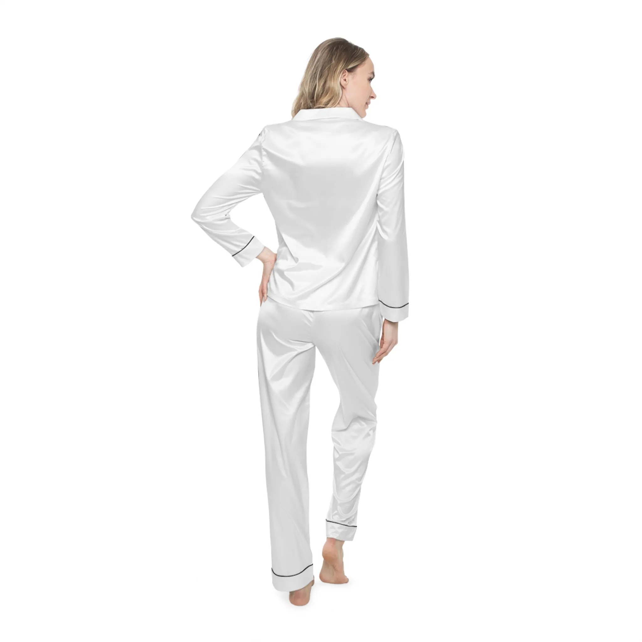 IQ Fashion |  Elegant Women's Satin Pajamas Set