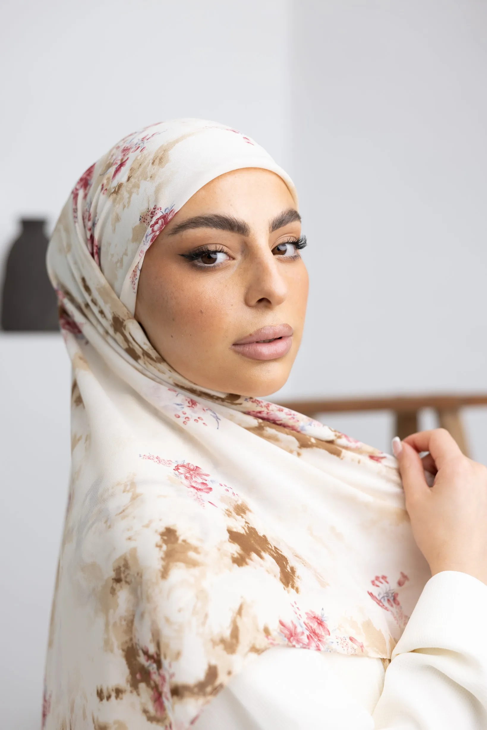 Ivy Square Print Shawl