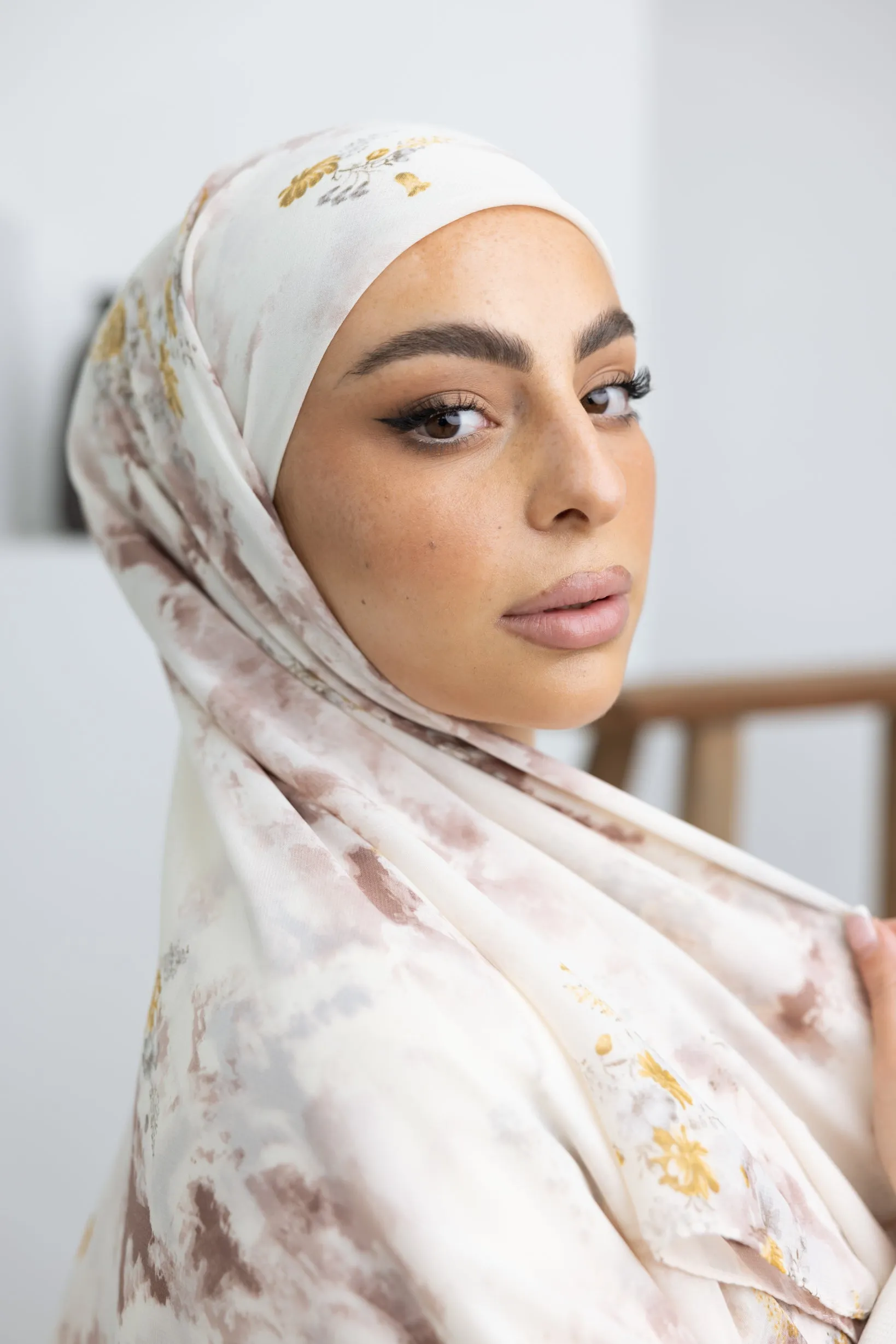 Ivy Square Print Shawl