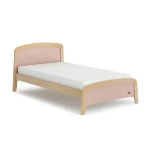 Kids Bed: 120x200x140 Wood, Pink by Alhome