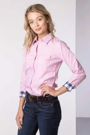 Ladies Hannah Country Check Shirt - Poppy