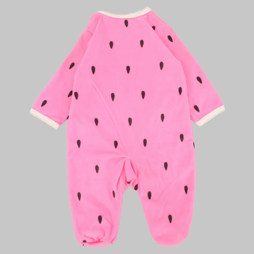 Ladybugs Long-Sleeved Baby Footie
