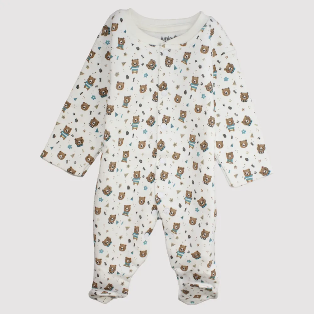 Little Bears Long-Sleeved Baby Footie
