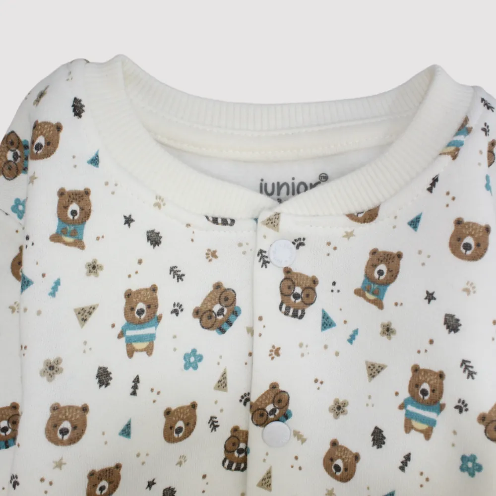 Little Bears Long-Sleeved Baby Footie