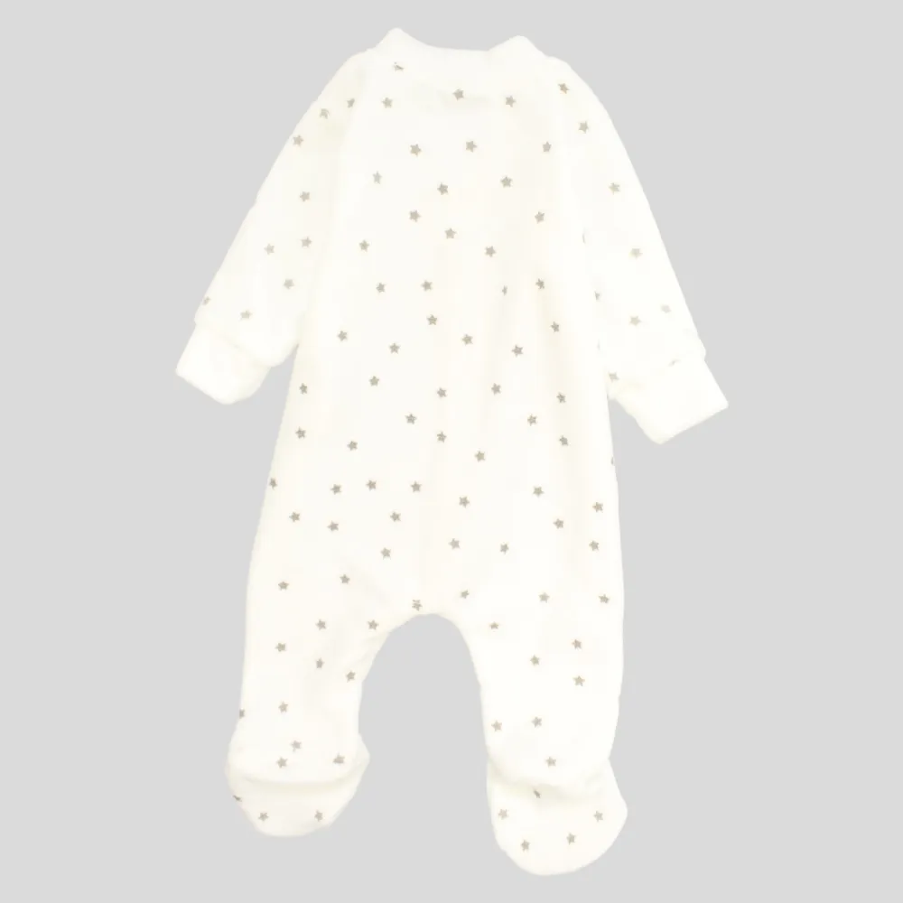 Little Stars Long-Sleeved Baby Footie