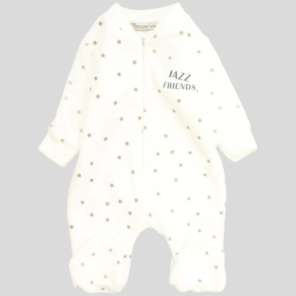 Little Stars Long-Sleeved Baby Footie