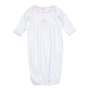 Little Waddlers Gathered Gown - Pink