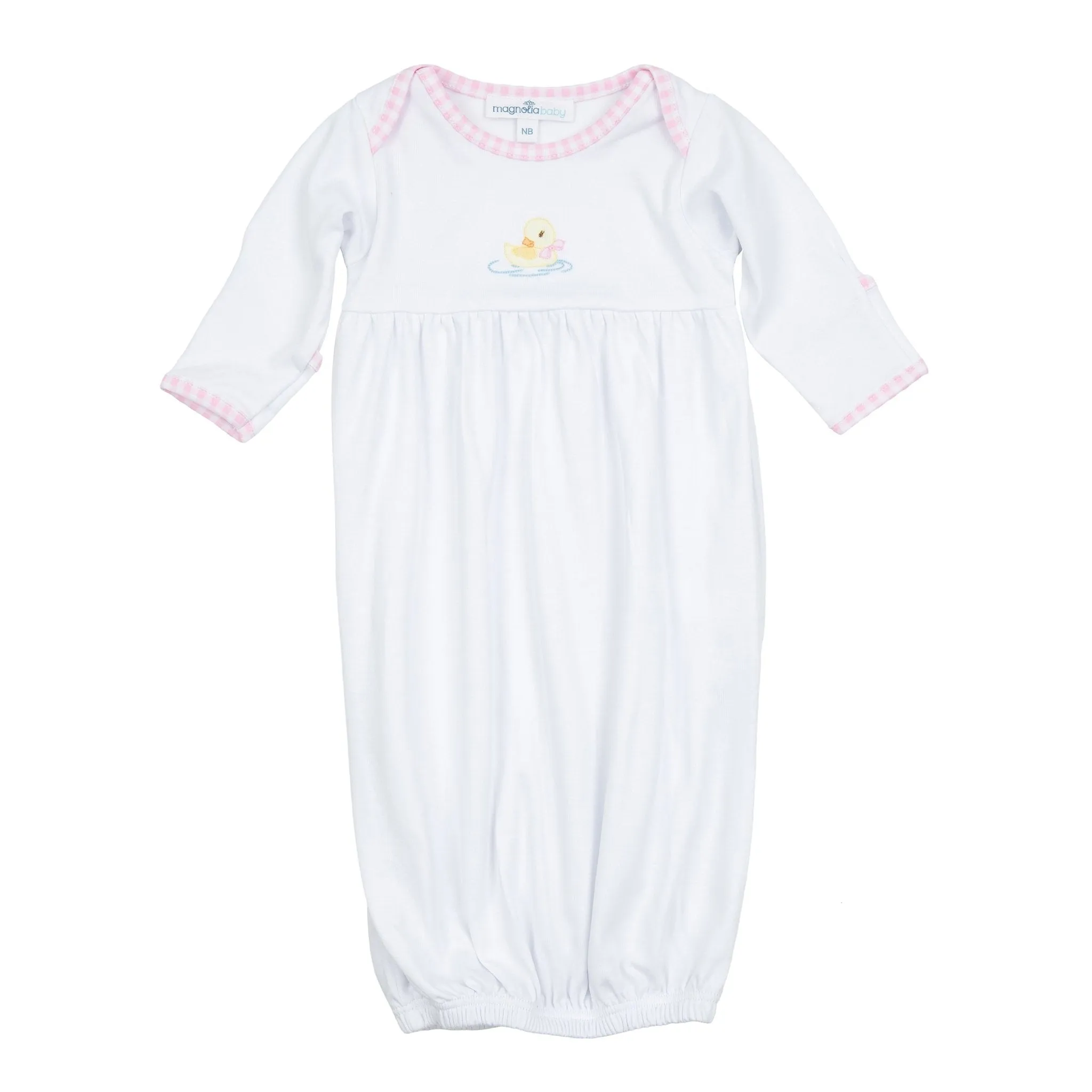 Little Waddlers Gathered Gown - Pink