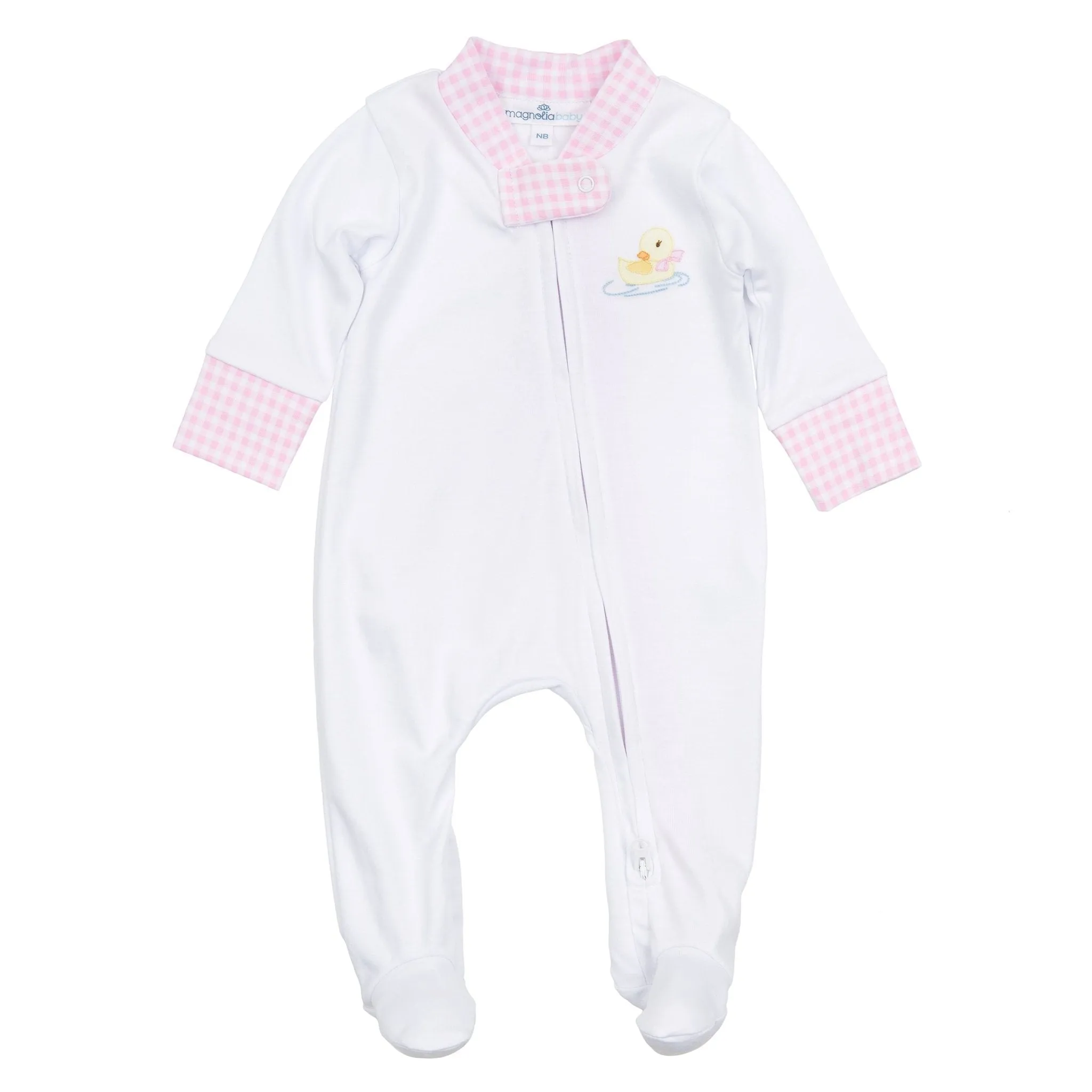 Little Waddlers Zip Footie - Pink