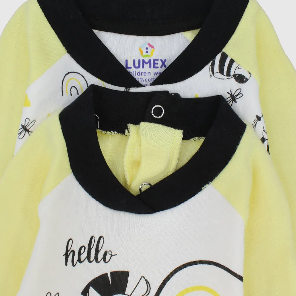 Little Zebra Long-Sleeved Footless Onesie (Pack Of 2)