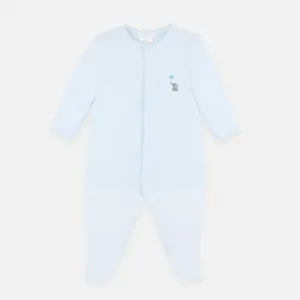 Lovely Elefant Embroidery Footie | Baby Boy