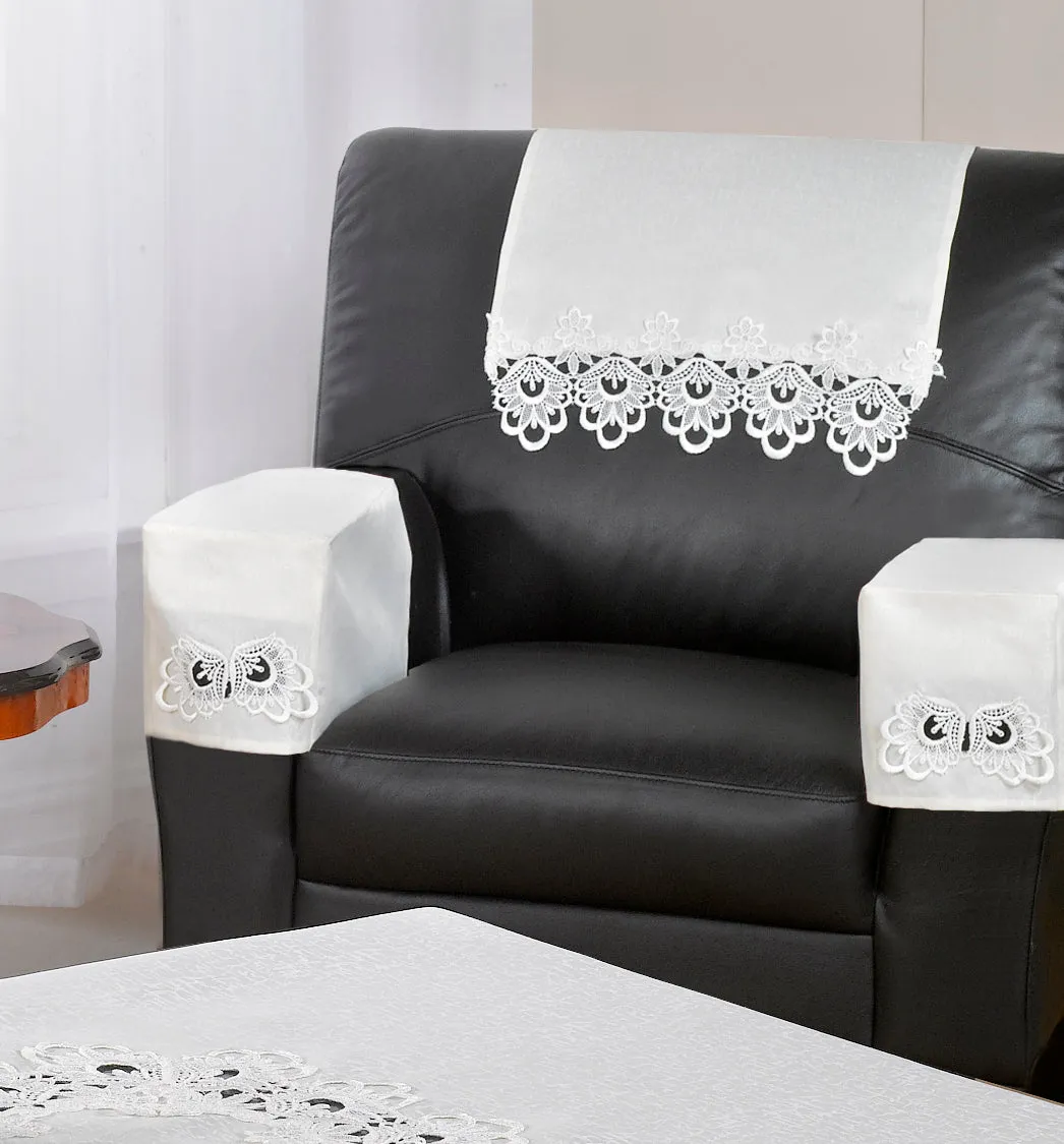 Lucinda Embroidered Doyley in Cream