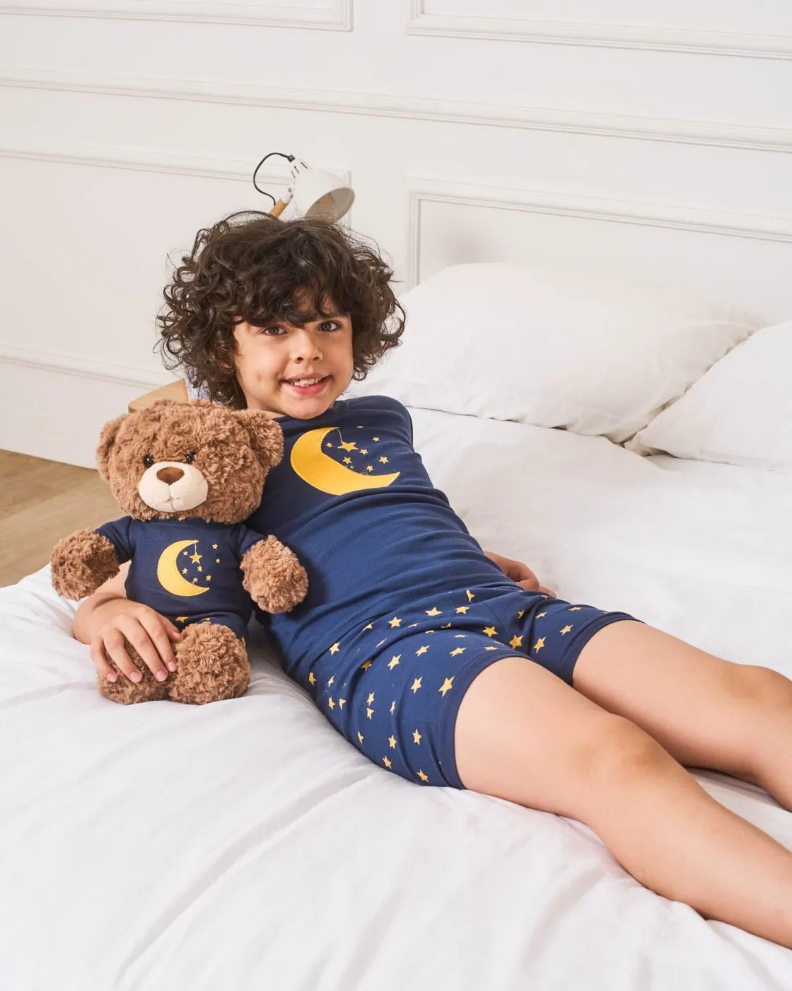 Matching Girl and Doll Short Moon & Stars Pajamas