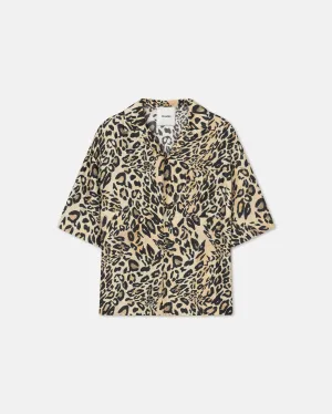 Maxton - Printed Twill-Silk Shirt - Leopard