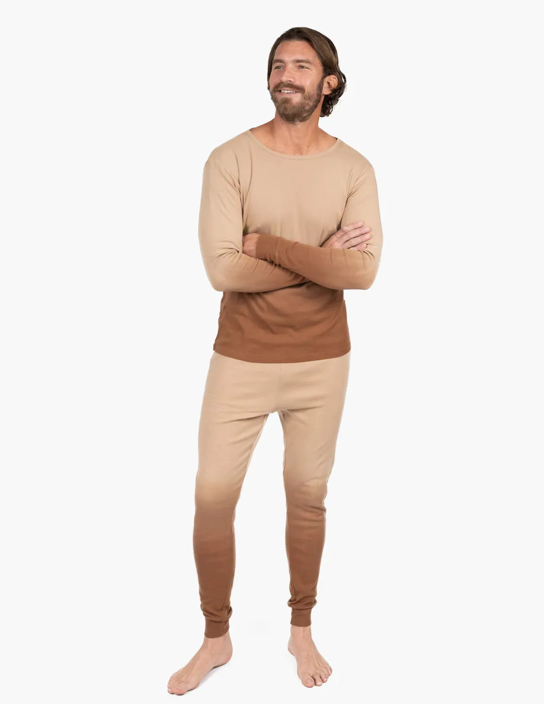 Men's Ombré Dye Cotton Pajamas