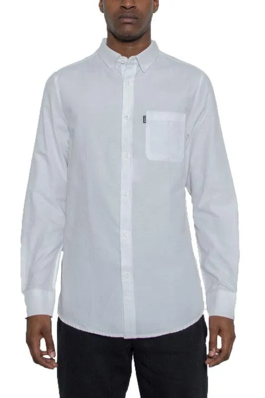 Mens Pastel Casual Long Sleeve Shirts