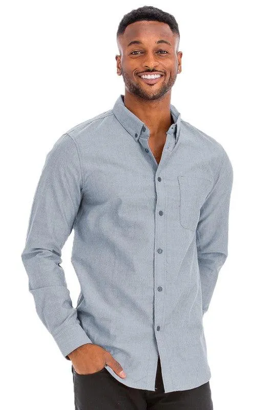 Mens Pastel Casual Long Sleeve Shirts