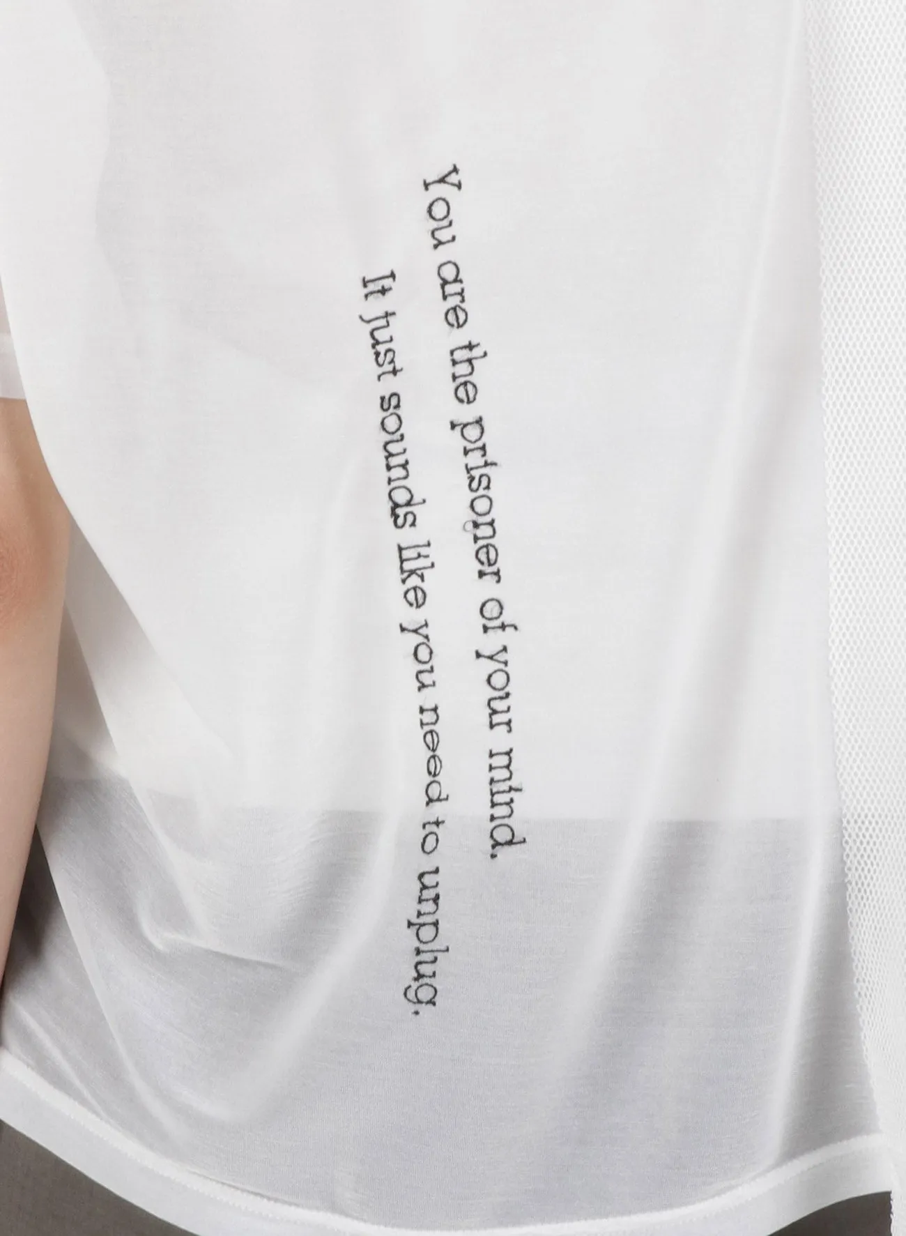 Message Embroidery   Pe Net Docking T