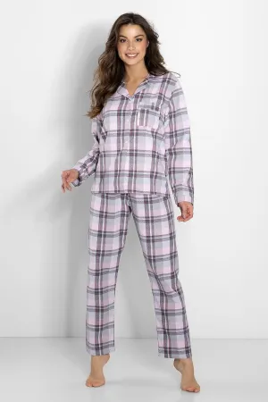Momenti Per Me long-sleeved shirt and long pants womens pajamas