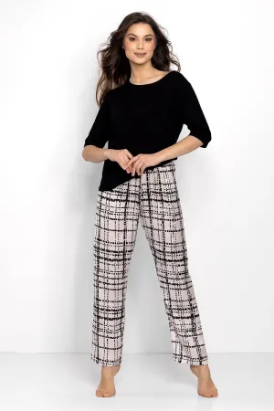 Momenti Per Me sleeves blouse and long pants womens pajamas