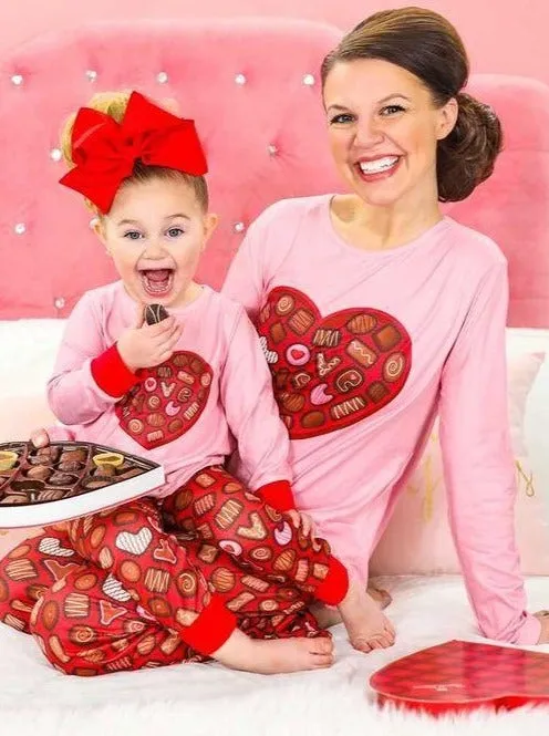 Mommy and Me Box of Chocolates Pajama Set