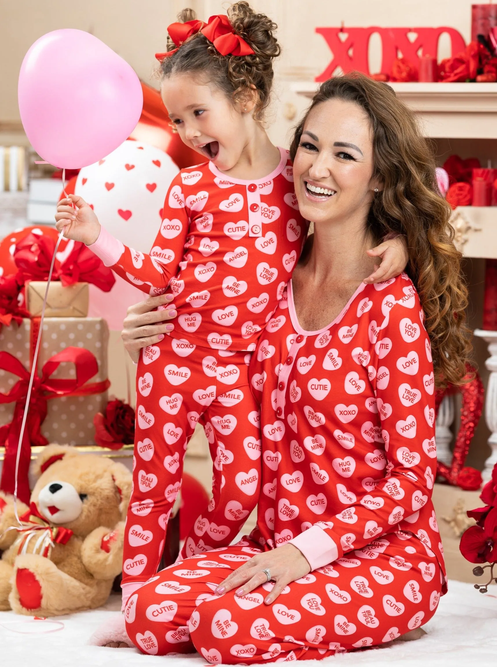 Mommy and Me Cuter Than Cupid Pajamas Set