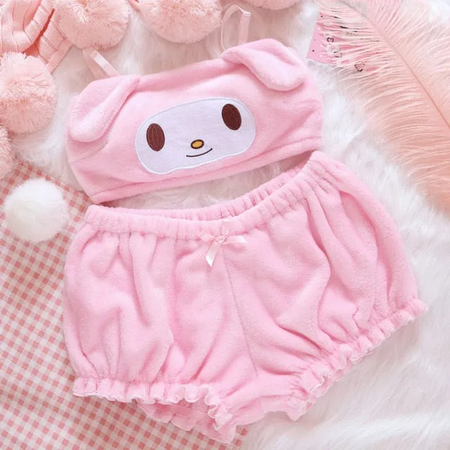 My Melody Cinnamoroll Pajama Two Piece Set
