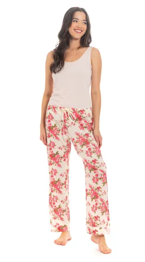 Organic Cotton Pajama Pants - cream