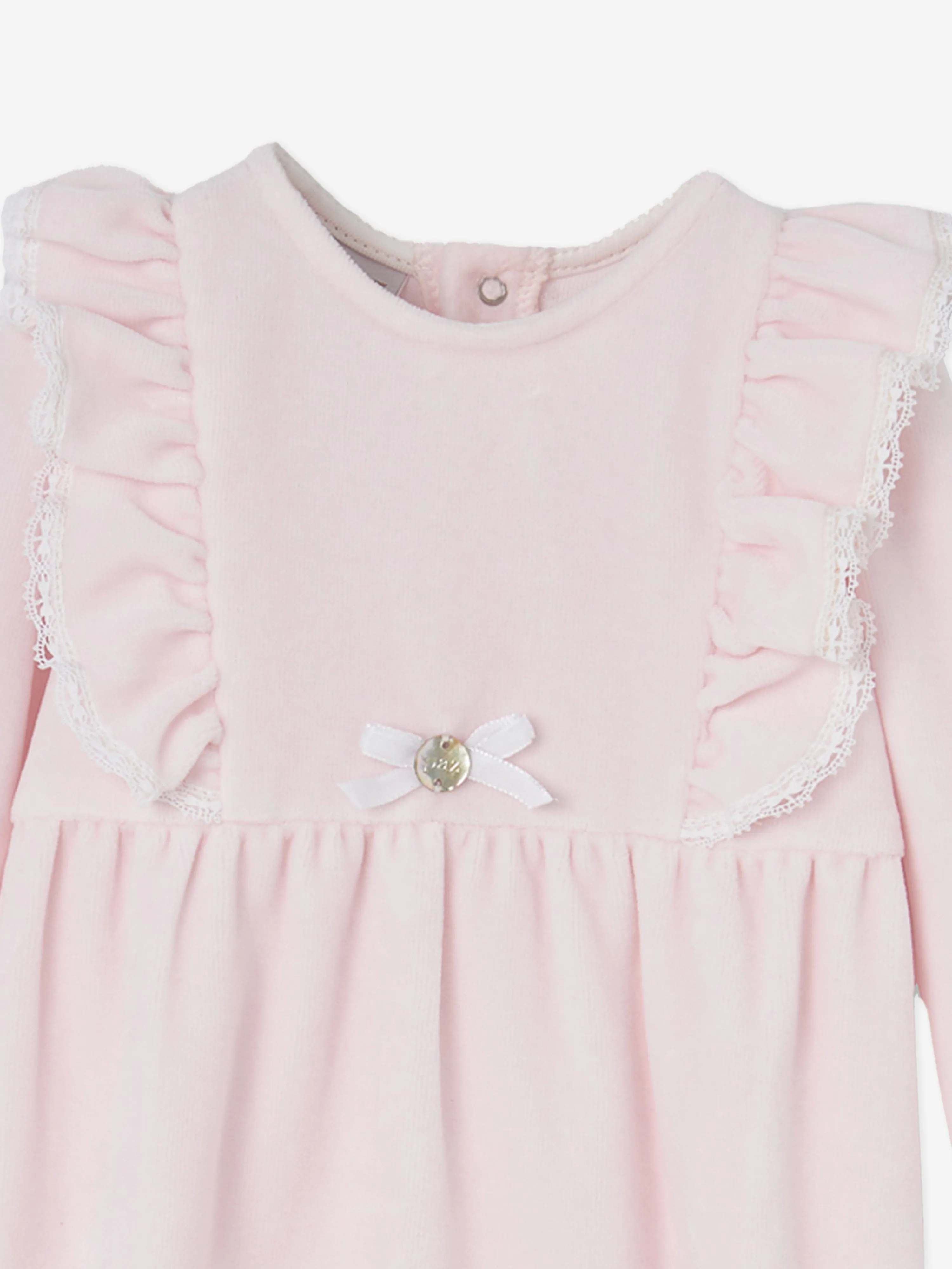 Paz Rodriguez Baby Girls Frilly Babygrow in Pink