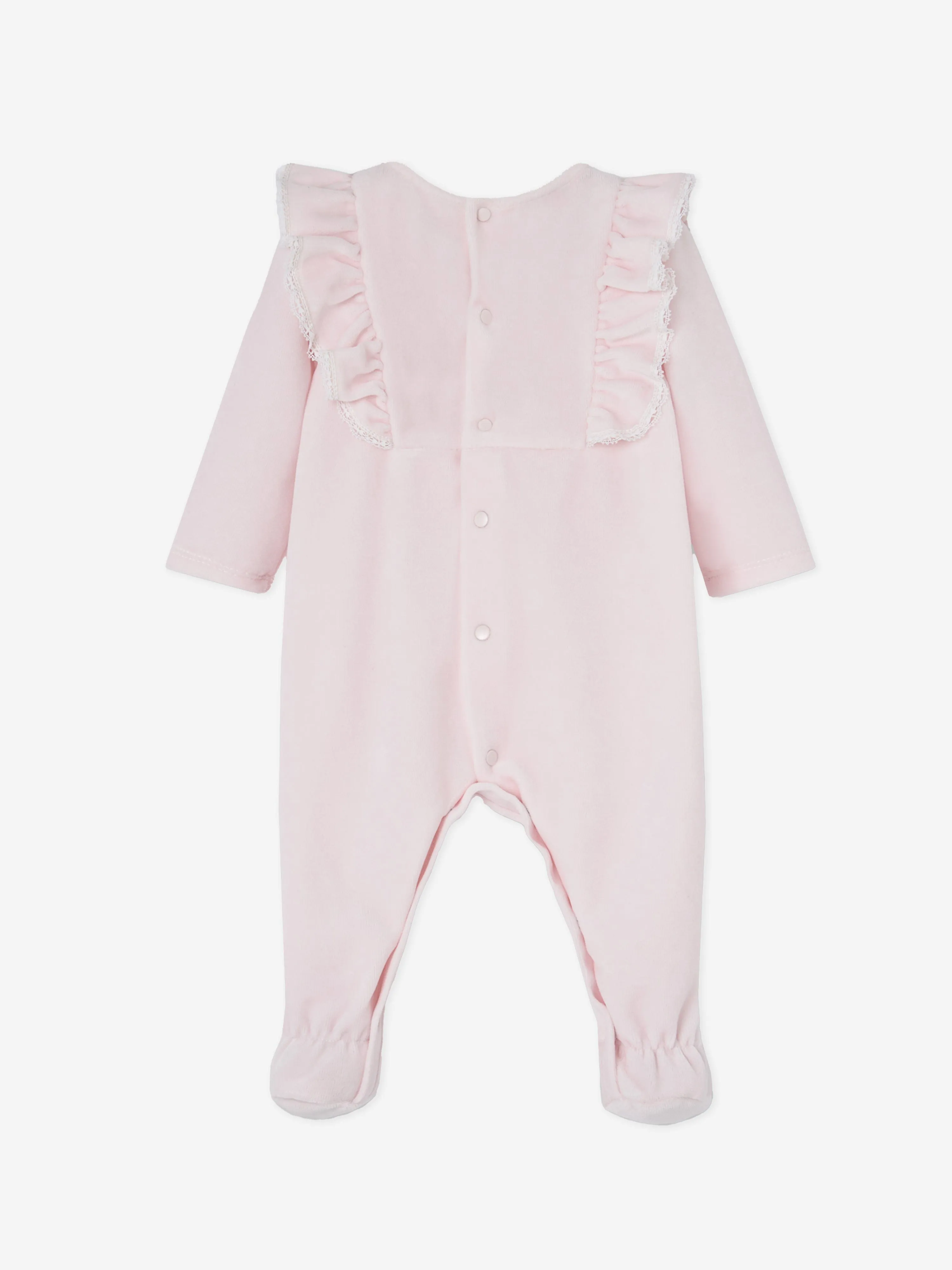 Paz Rodriguez Baby Girls Frilly Babygrow in Pink