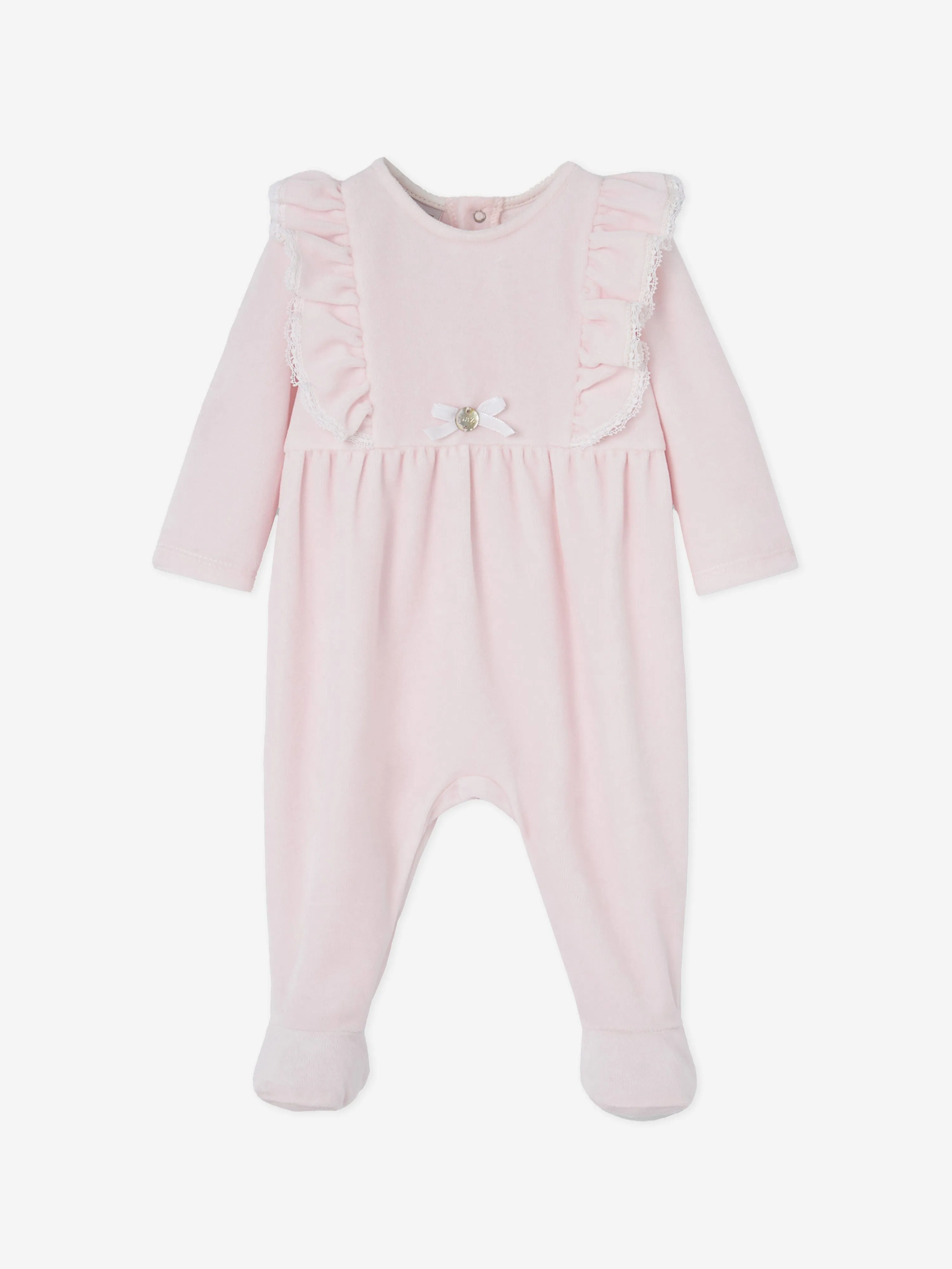 Paz Rodriguez Baby Girls Frilly Babygrow in Pink