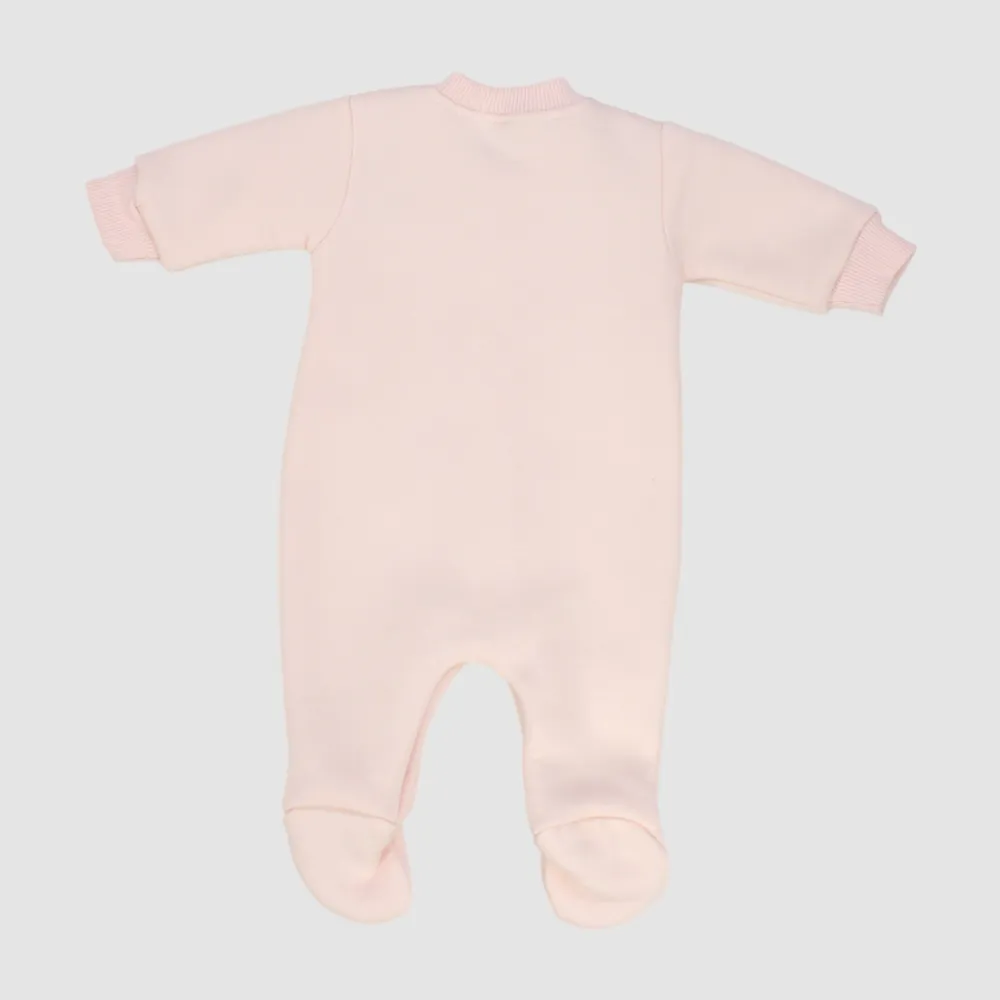 Plain Long-Sleeved Baby Footie