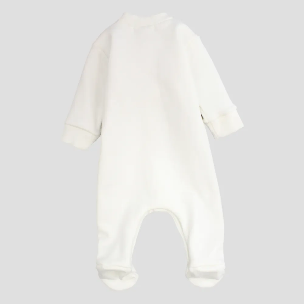 Plain Long-Sleeved Baby Footie