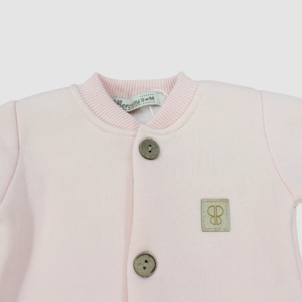 Plain Long-Sleeved Baby Footie