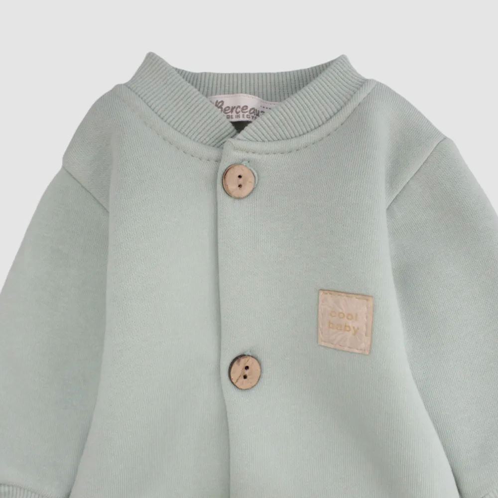 Plain Long-Sleeved Baby Footie