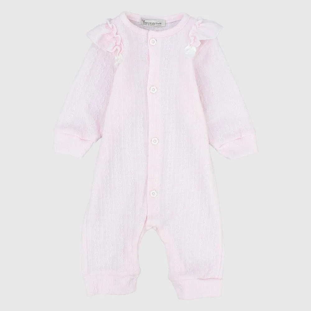 Plain Long-Sleeved Footless Onesie