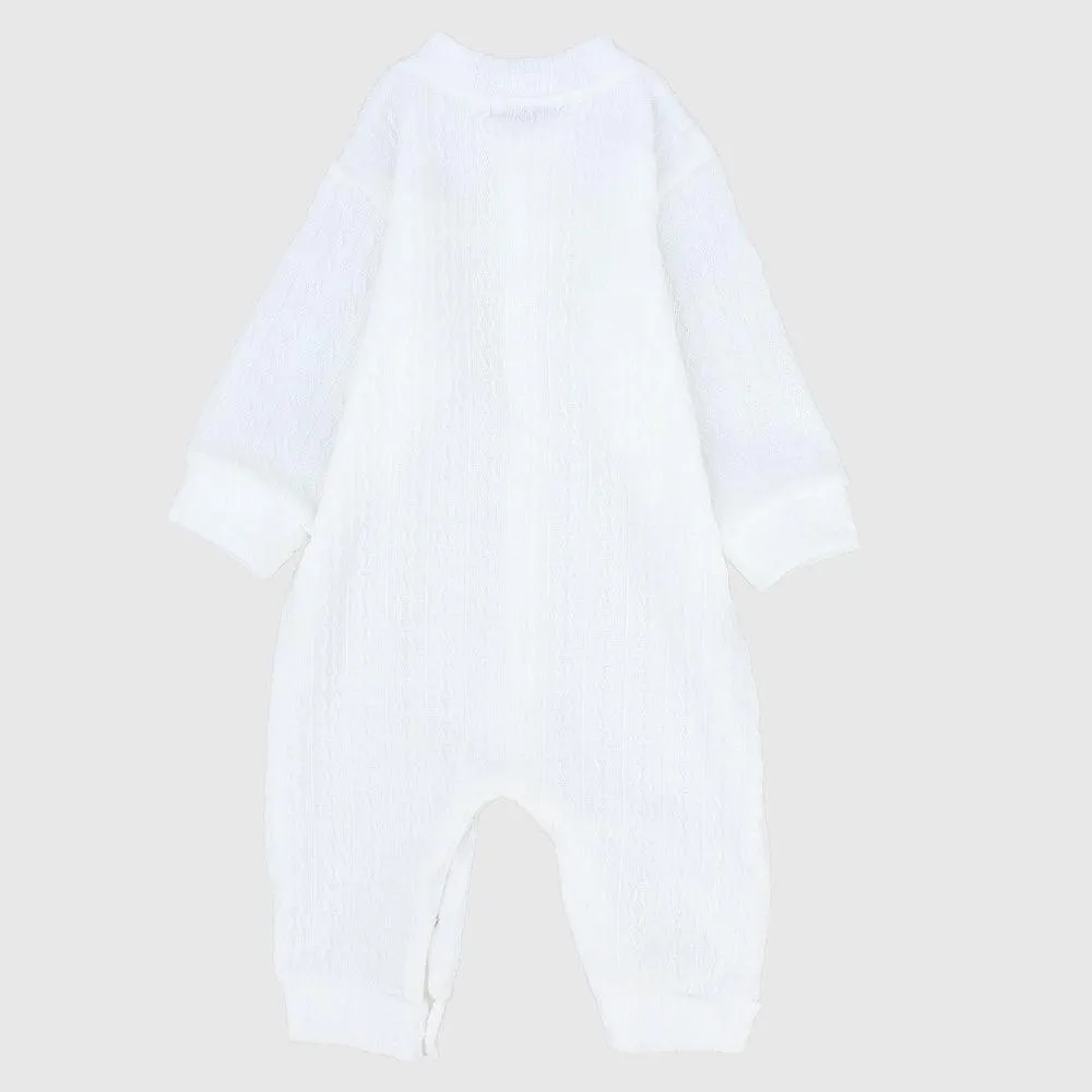 Plain Long-Sleeved Footless Onesie