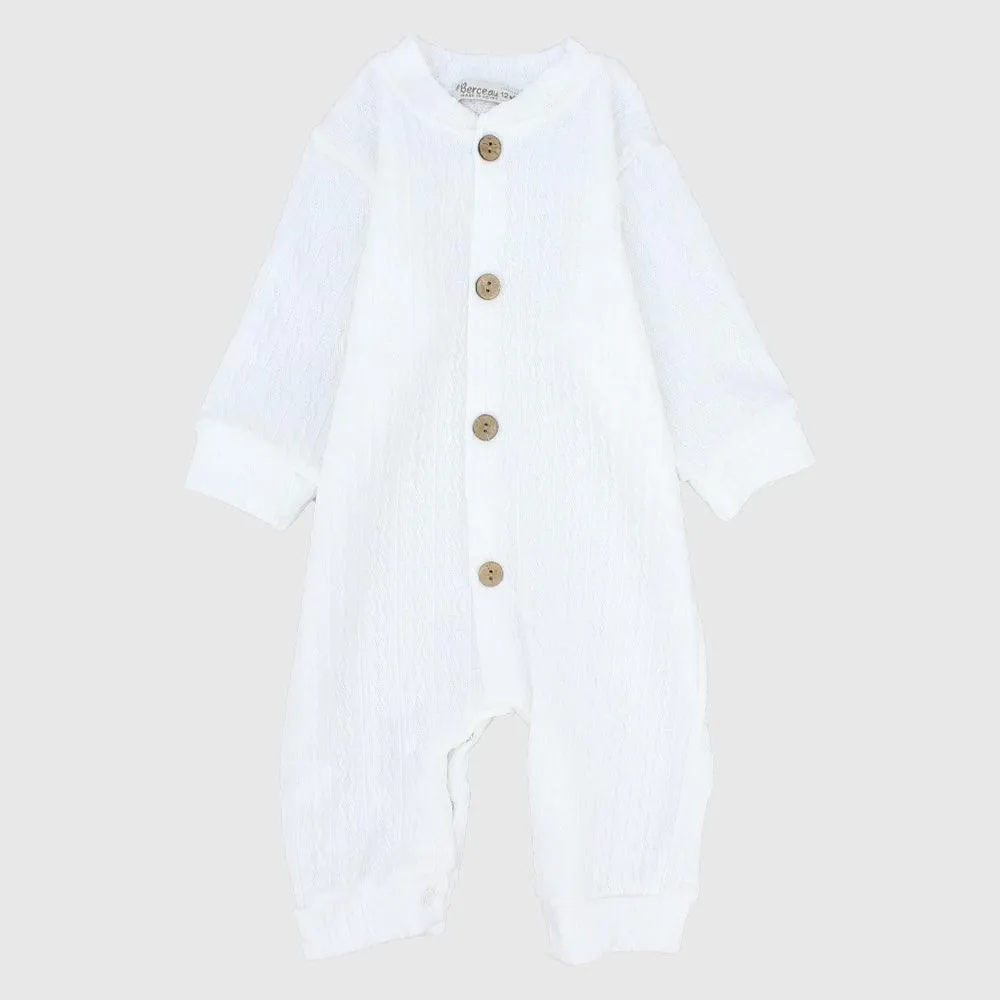 Plain Long-Sleeved Footless Onesie