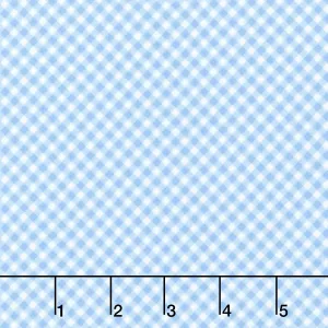 Playtime Flannel - Bias Gingham Blue Yardage