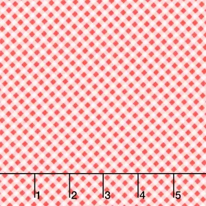 Playtime Flannel - Bias Gingham Red Yardage