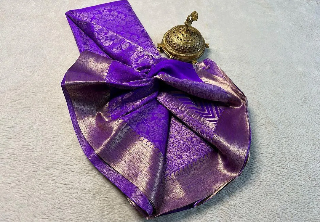 Shop the Elegance: Pure Brocade Mysore Silk Saree Collection