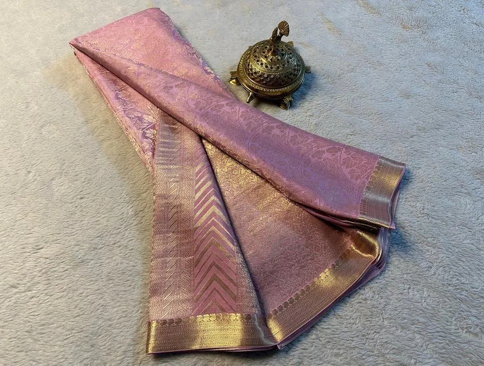 Shop the Elegance: Pure Brocade Mysore Silk Saree Collection