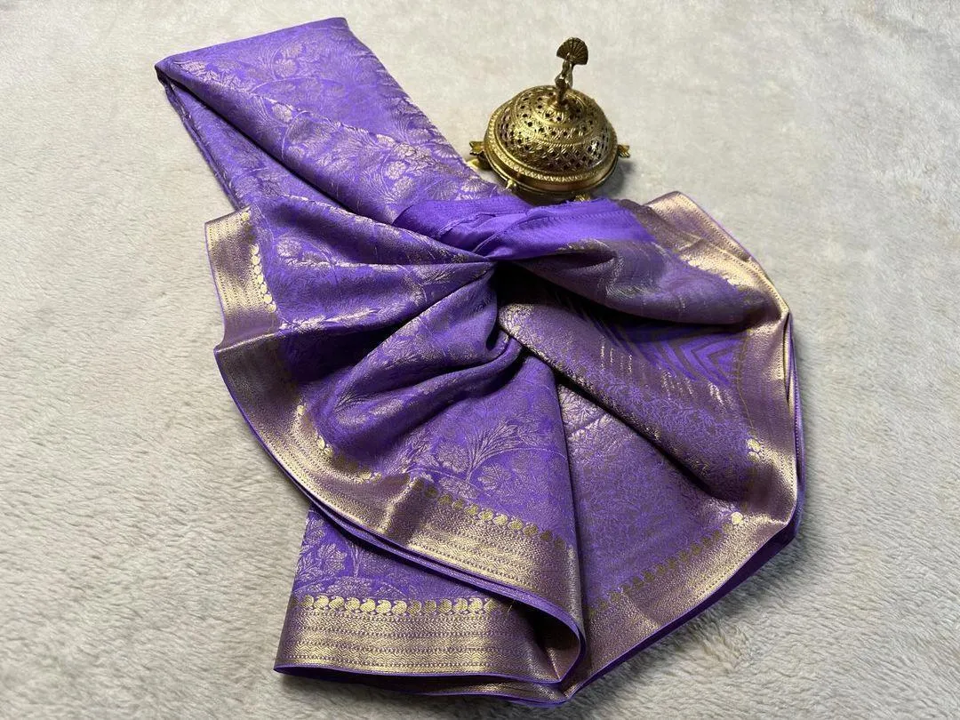 Shop the Elegance: Pure Brocade Mysore Silk Saree Collection