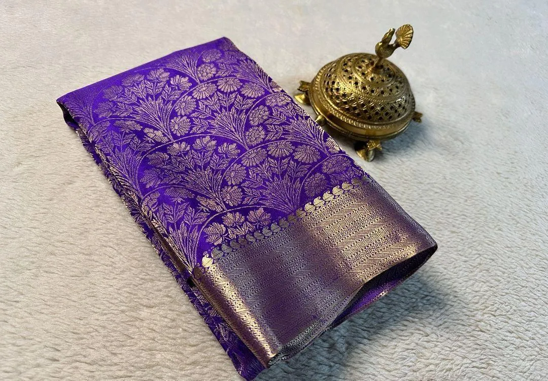 Shop the Elegance: Pure Brocade Mysore Silk Saree Collection