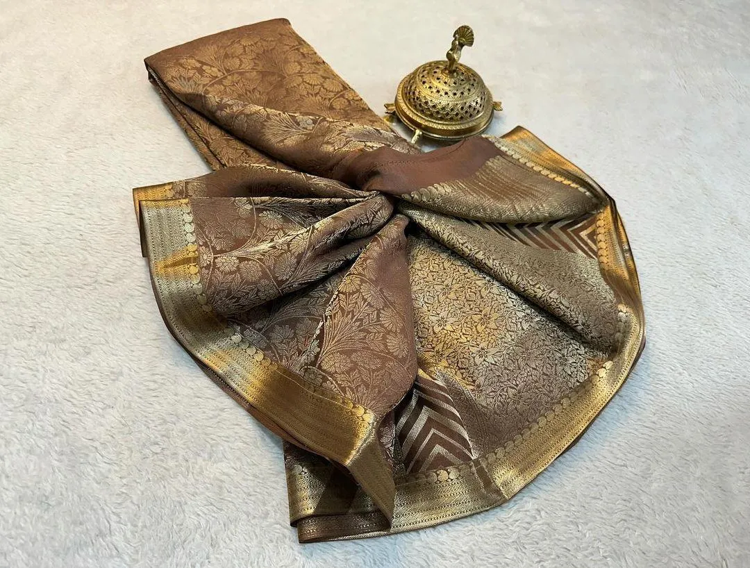 Shop the Elegance: Pure Brocade Mysore Silk Saree Collection
