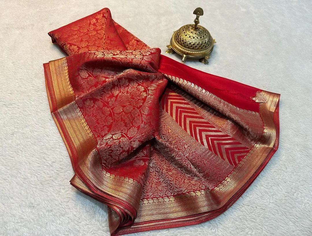 Shop the Elegance: Pure Brocade Mysore Silk Saree Collection